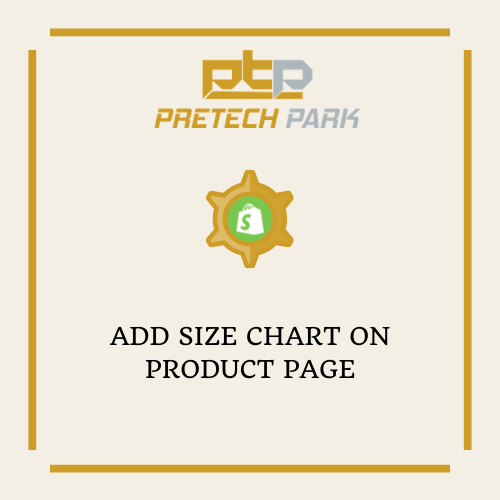 ADD SIZE CHART ON PRODUCT PAGE