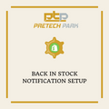BACK IN STOCK NOTIFICATION SETUP