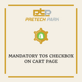 MANDATORY TOS CHECKBOX ON CART PAGE
