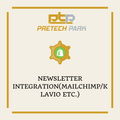 NEWSLETTER INTEGRATION(MAILCHIMP/KLAVIO ETC.)
