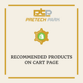 RECOMMENDED PRODUCTS ON CART PAGE
