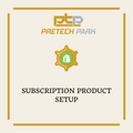 SUBSCRIPTION PRODUCT SETUP
